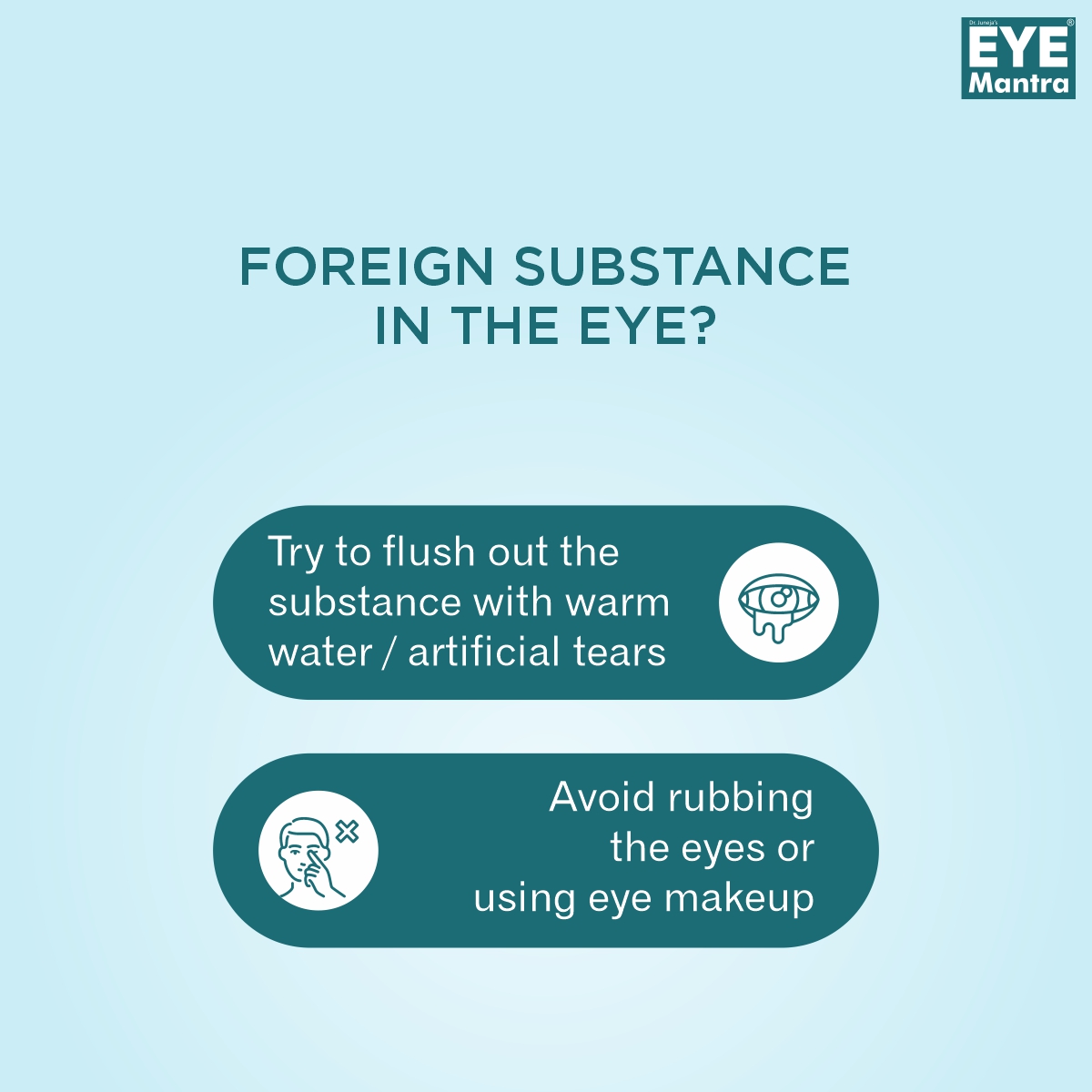 Whenever we feel something inside our eyes, our first response is to rub them. But stop! as it can be damaging. Instead, use a cold compress and water to flush out the debris.

#EyeMantra #healthyeyes #eyecaretips #eyecareforall #EyeDiscomfort #coldcompress #AyurvedicEyeDrops