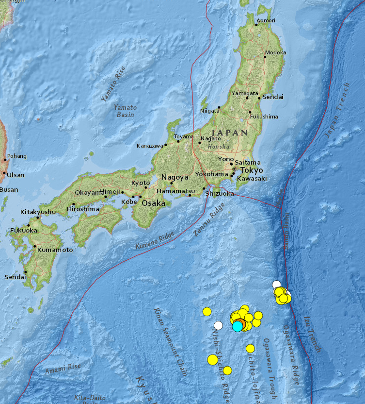 SPS_Chile's tweet photo. 🔍Sismo M 5.0 - Islas Izu, Japón. Confirmación: el pronóstico del [1 Sep. 2023] acertó con la cadena sísmica en la ventana del 2-8 Oct. Anomalía detectada en 38.297°N 142.373°E (Ver mapa). Alerta de tsunami generada. Monitorización activa y continua. #SismoJapón #AlertaTsunami 🌊 https://t.co/LZqBK8d1fZ