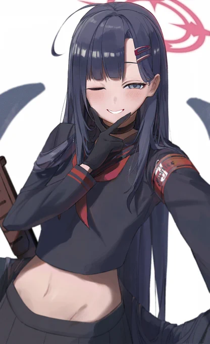自撮りの時に本性がチラ見えしちゃうイチカちゃん #ブルアカ