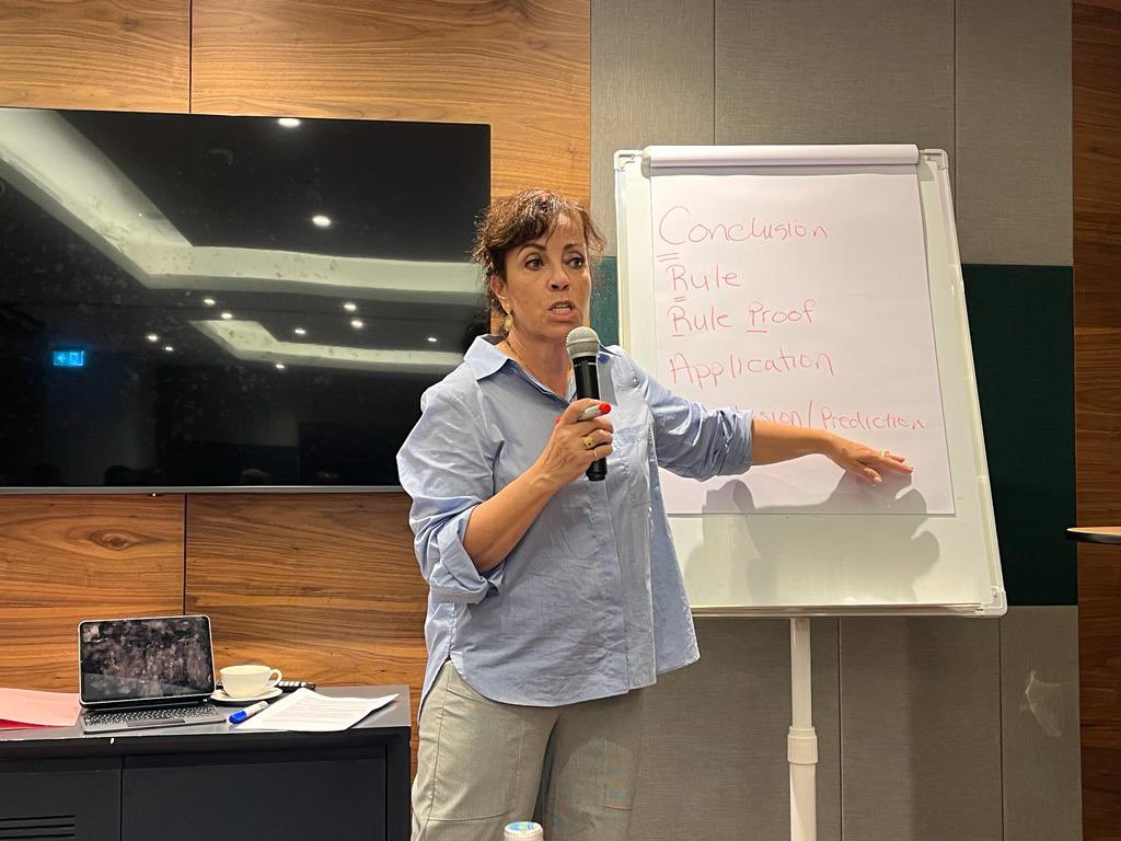 certafoundation's tweet photo. Delighted to have hosted Suzanne Wright for a captivating workshop on assessing circumstantial evidence.
Her insights on human behavior, open questions, and persuasive arguments were invaluable. Thanks for enhancing our professional development!#RulesofEvidence #MentoredbyCerta https://t.co/ipHH45CiP4