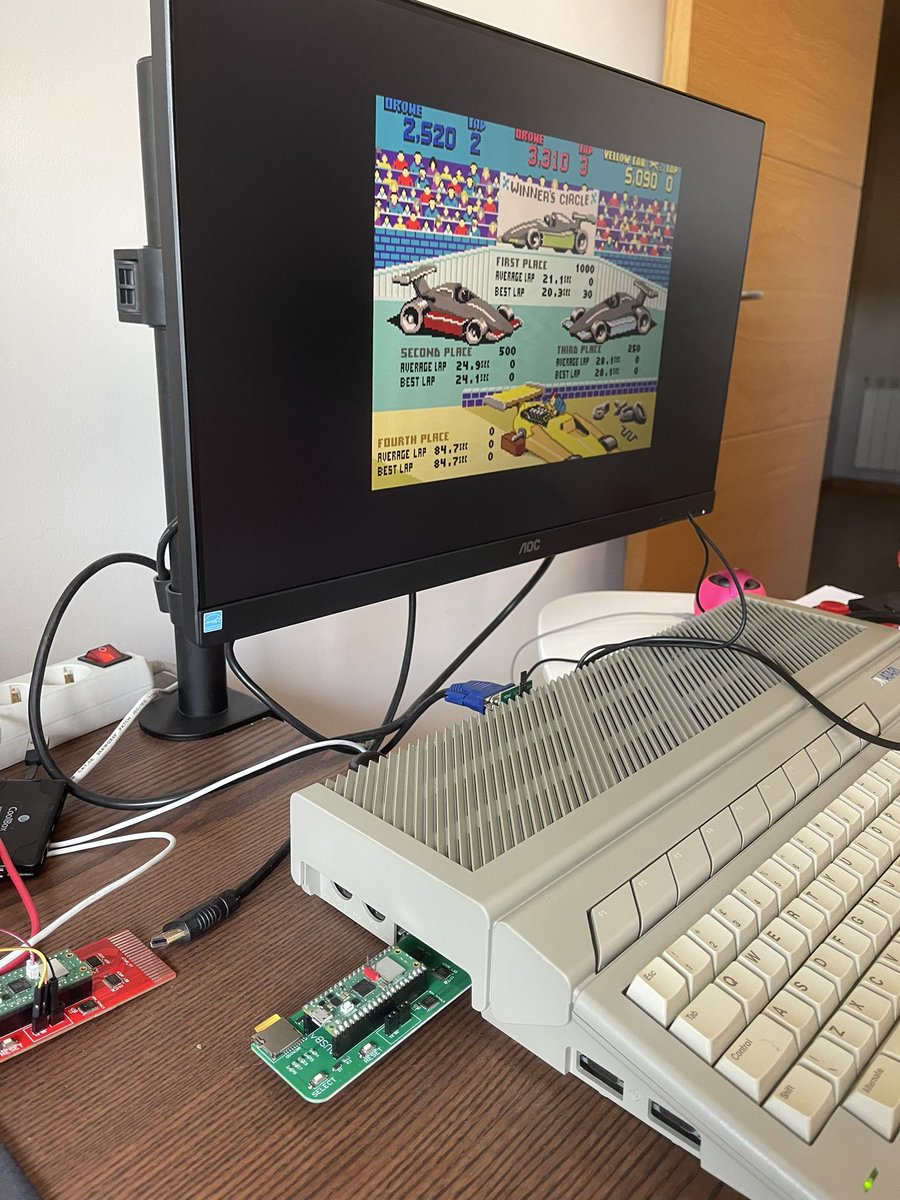 sidecartridge's tweet image. Second “Green” Batch is here! 🎉🍾 #AtariST #Raspberrypipico #rp2040