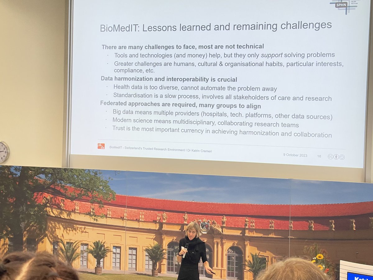 ehealthy_cd's tweet photo. Vielen Dank, liebe ⁦@CrameriKatrin⁩ für die tolle Keynote beim ⁦@MIRACUM_de⁩ u ⁦@DIFUTUREde⁩ Symposium - der Blick über den Tellerrand lohnt immer! ⁦@SPHN_ch⁩ ⁦@MII_Germany⁩ #BioMedIT https://t.co/rSVTBPB8Hv