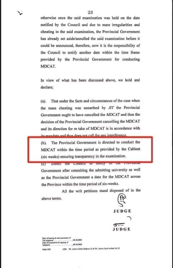medbioofficial's tweet photo. ALERT!

PHC ordered to reconduct MDCAT in KPK province within six weeks.
#MedBio #mdcat https://t.co/oIGzaWytis