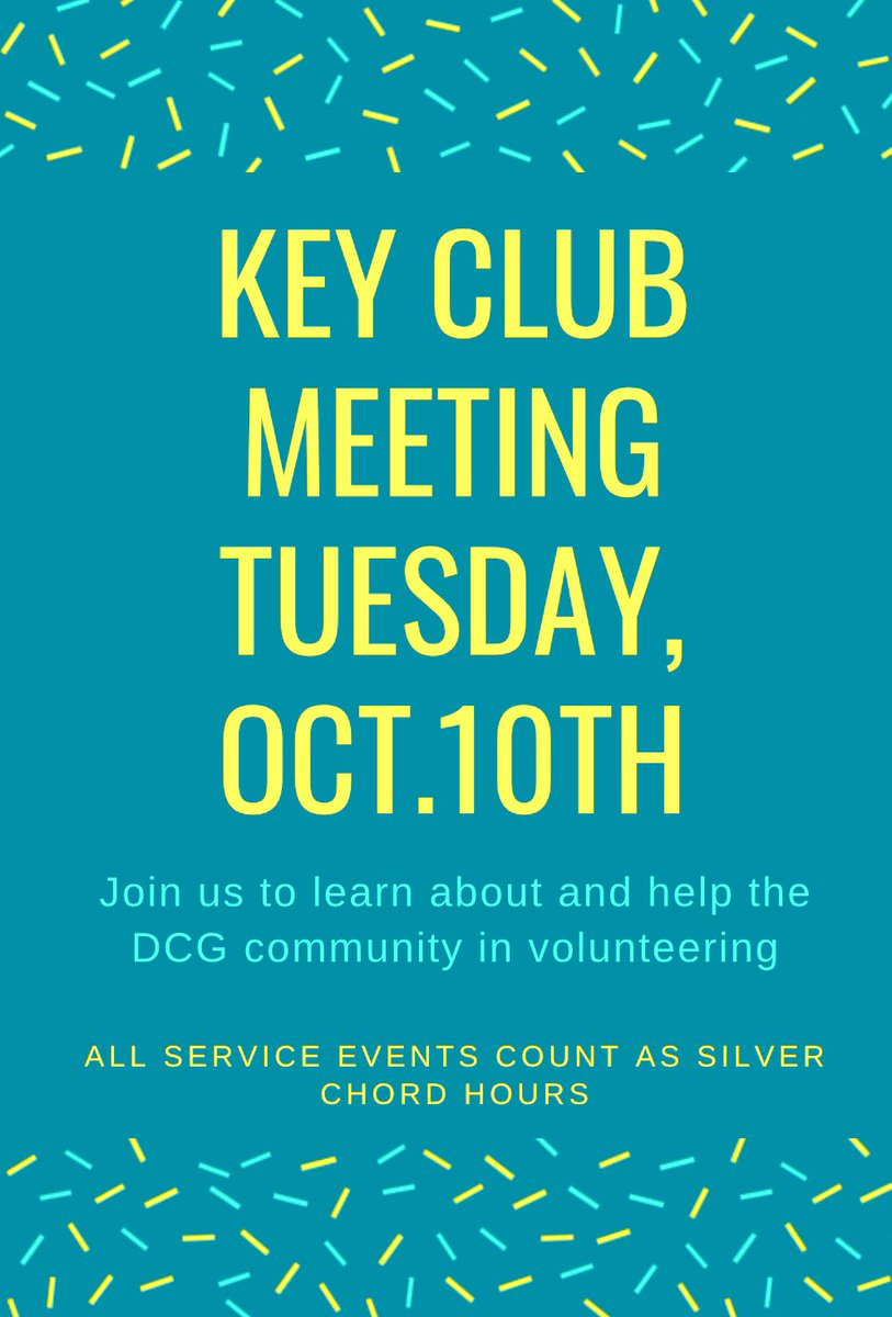 Join us during AO to learn about what you can do to make our school and community better!