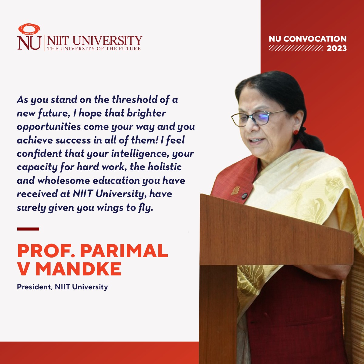 niituniversity's tweet photo. #Graduates and #foreverNUtons, here's some words of #wisdom that would help you in various twists and turns of your lives. So, work hard and do good, but don’t forget to enjoy the #journey ahead of you. we wish you great success!

#NUConvocation2023 #NUConvocation #GraduationDay https://t.co/CzMyHm2x7y