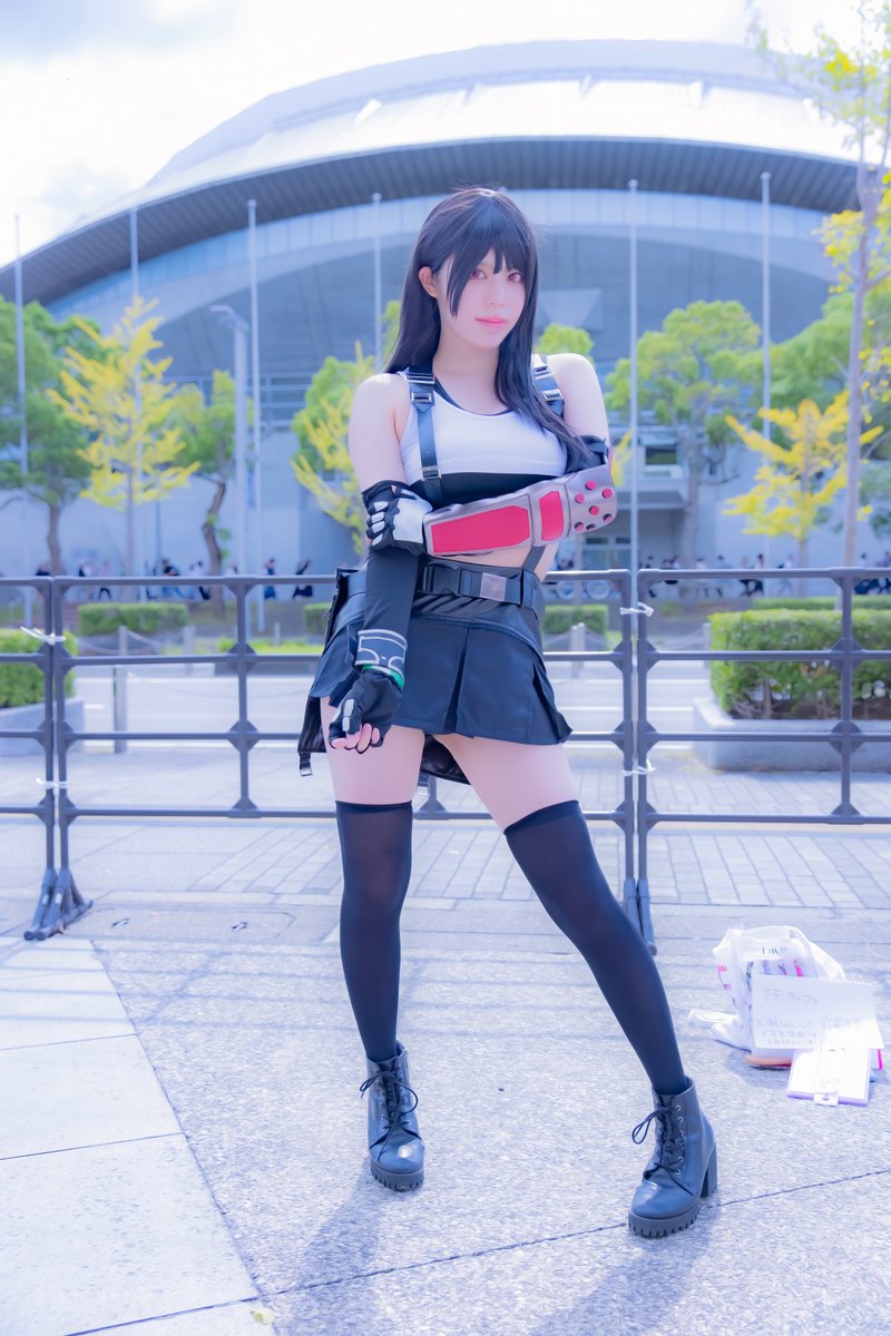 釘嶋美奈さん( @kuu_gi )
撮影させて頂きありがとうございました😅
 #ティファ #東京ゲームショウ2023 #TGS2023