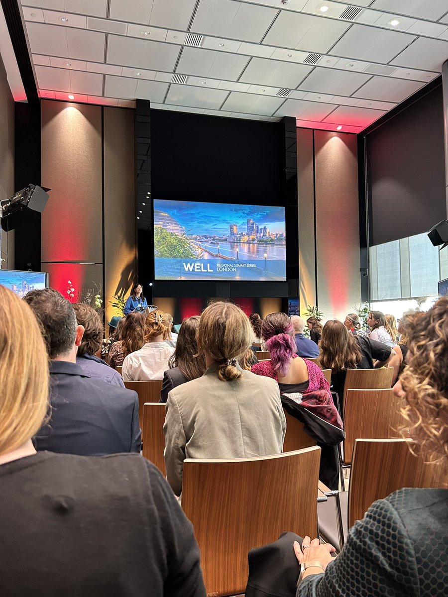Exciting to be speaking at <a href="/WELLcertified/">IWBI</a>’s London Summit today - a sellout event, demonstrating just how much appetite there is to create healthier buildings here in the UK.