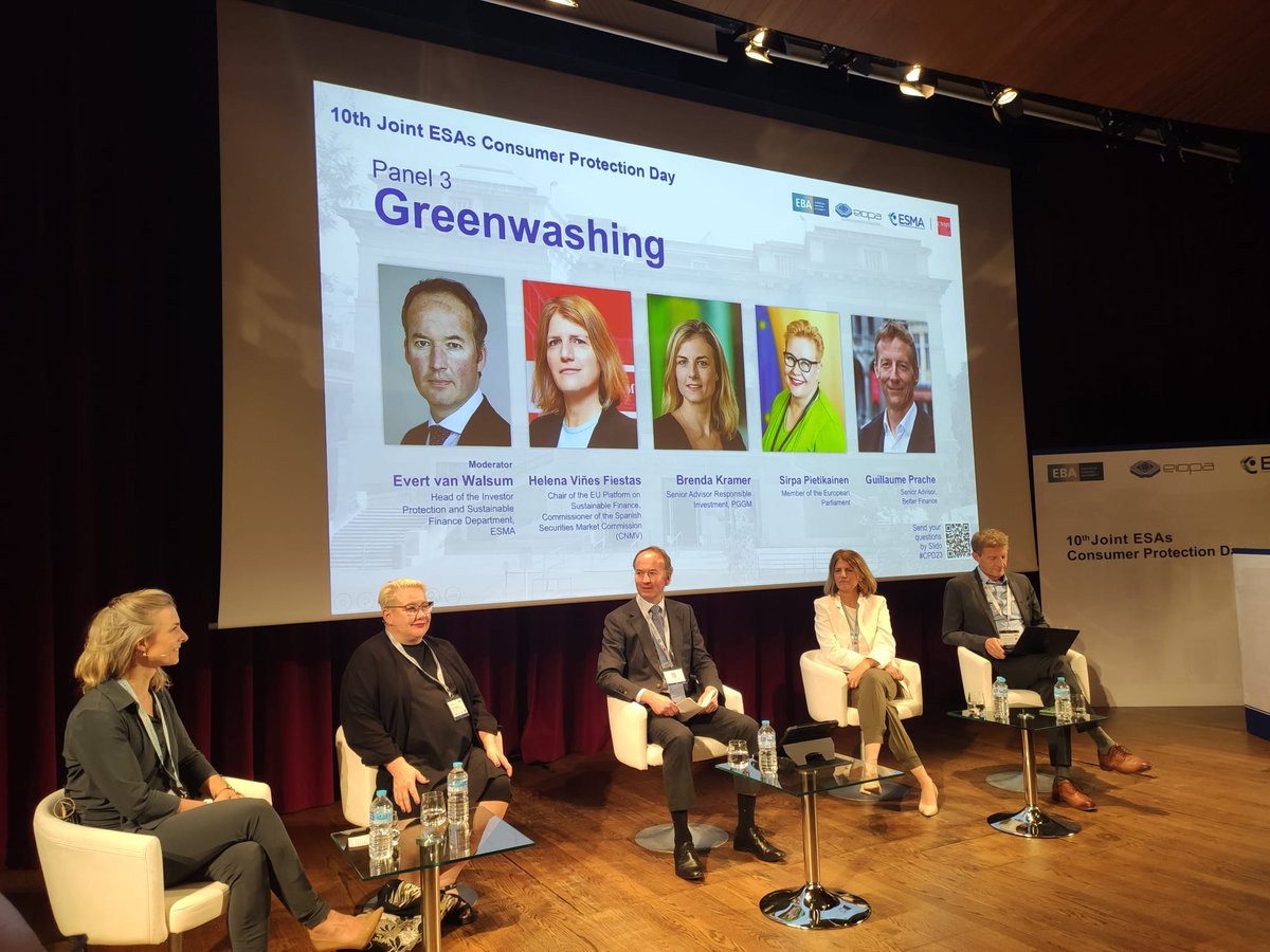 asufin_'s tweet photo. Continuamos en el #CPD23 hablando de #Greenwashing
@Betterfinance @CNMV_MEDIOS #ESMA @Europarl_ES
#PGGM https://t.co/DTSHFRREpM