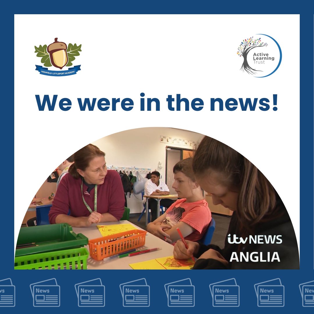 We're thrilled to have recently been featured on ITV News Anglia, showcasing our school's unwavering commitment to helping children with complex educational needs reach for the stars! 🚀 🌟 At Highfield Littleport, it's not about what our students can't do, but what they can do