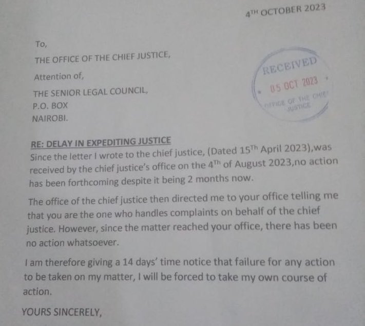 NelsonHavi's tweet image. This, exemplifies the frustration of many consumers of justice in Kenya.