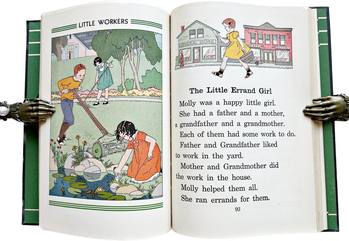 #VintageSchoolBooks - #1930s #ElsonGray Basic #Readers #Book One - #illustrated by #MiriamStoryHurford and others - #FirstGrade #kindergarten #vintagekids #littleworkers #raisingkids #homeschooling  Reading Book --->>>  etsy.me/3ZPli74 via @Etsy