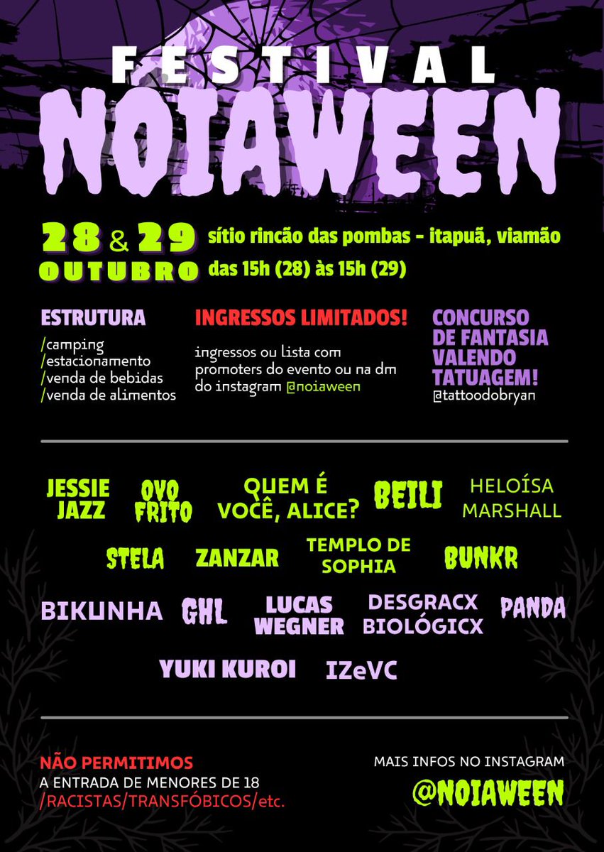 Dionatamosley's tweet photo. Negócio é o seguinte, dia 28 e 29 vai rolar esse festivalzaço!!!!

Ingressos no segundo lote agora a R$ 35,00

- Bandas fodas
- Dj's fodas
- Concurso de fantasias 
- Acampamento https://t.co/qI36VTmxsg