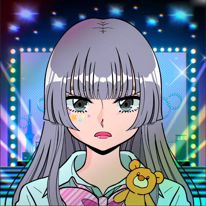 KB_Y's tweet photo. みんなでスターを育てよう！ 私のキャラクターは「Teddy Gin'iro, テディ 銀色」というよ！
 #CityPopTOKYO #0239 https://t.co/fBrpAPy1VI https://t.co/vtXB11pNyV
