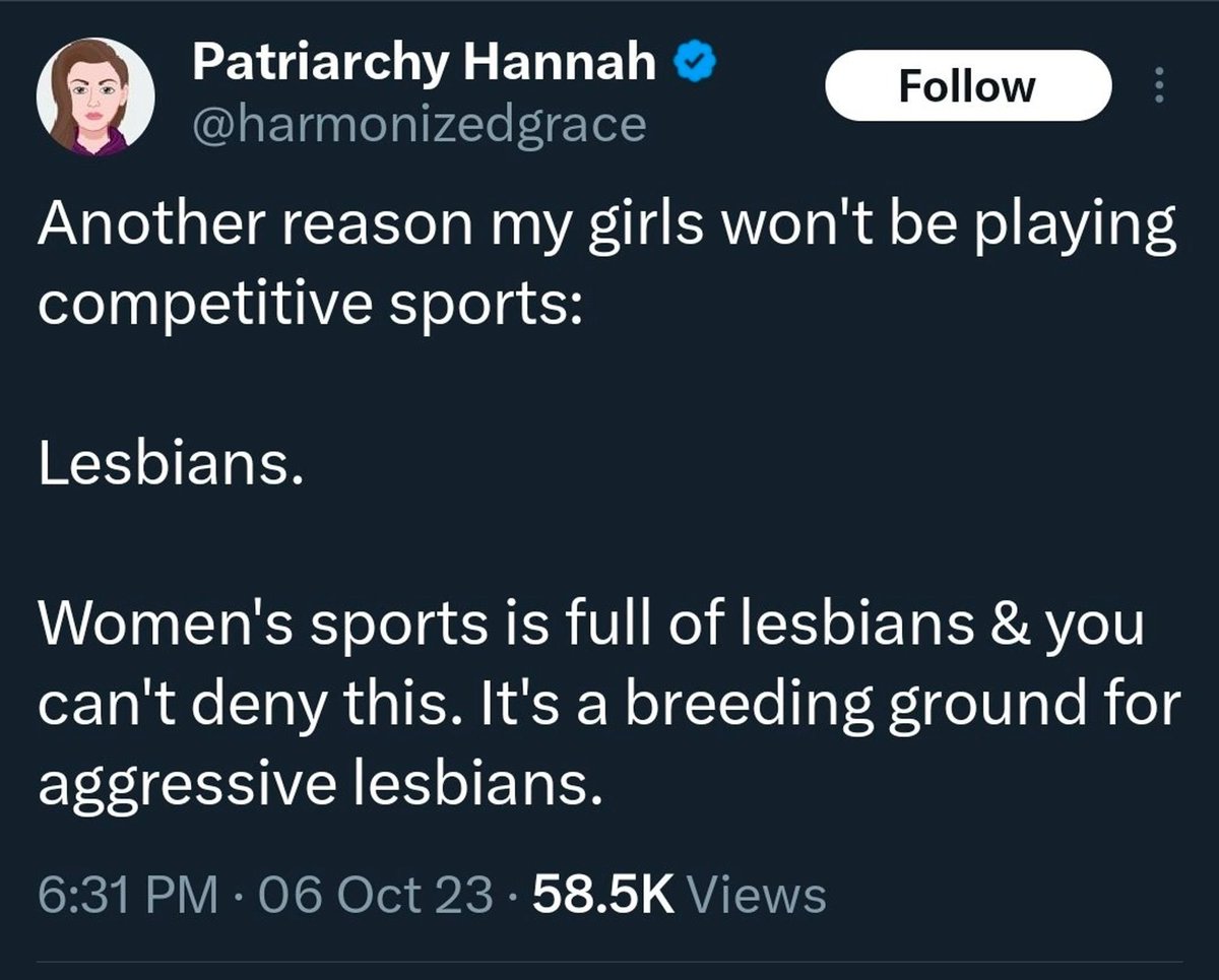 Unsatisfied with having got Trans women banned from countless professional sports, the TERFs are now (inevitably) turning their aim at LGB players. Who saw this coming? Ah yes, all of us. 🙃