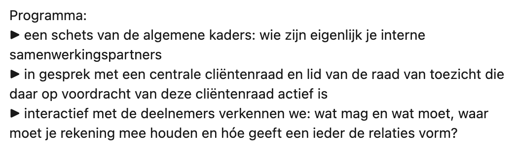 LOCAltijdalsmen's tweet photo. Cliëntenraad en interne samenwerkingspartners
📆 26 oktober 19.00 - 20.30 uur, online

👉 Meer info en aanmelden:
https://t.co/i2XW0cWO7u
#cliëntenraad #clientenraad https://t.co/PAg73Eo0y6