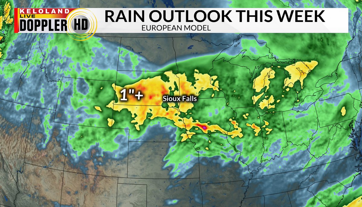 A significant storm system is heading for KELOLAND later this week.  Strong winds, areas of heavy rain, and Black Hills snow are all in the forecast.  Stay tuned.  trib.al/wx6fcGE #kelowx