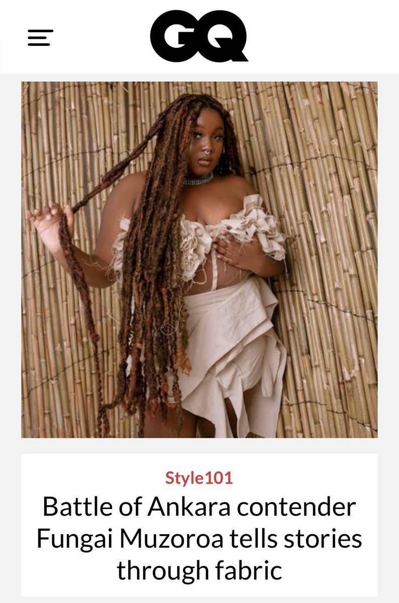 _nyambi's tweet photo. The talent in Zim’s fashion scene is diverse. From my latest article for @GQdotcoza I interview @FuzzPapi, a fashion creative and former contestant on DSTV’s Battle of Ankara.

Click the link below to read the full article. 

https://t.co/ObyPUKzCnE https://t.co/XMOnU6Vl5t