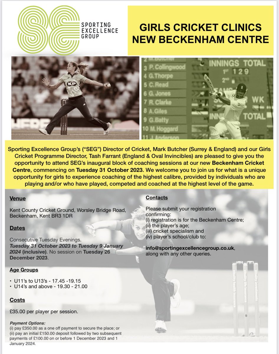 Expert winter coaching for boys &amp; girls aged 10 to 16 with <a href="/SEG_Coaching/">SEG</a> - details below! <a href="/tashfarrant/">Tash Farrant</a>