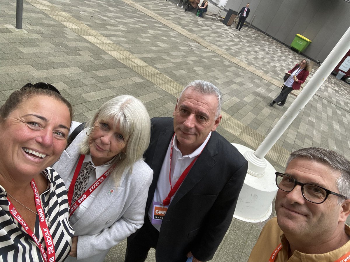 Good morning from Labour Conference 2023 in Liverpool #membersfirst @CathyKaraoke @Deangilli6 @PennyGMB @GMBLondonRegion