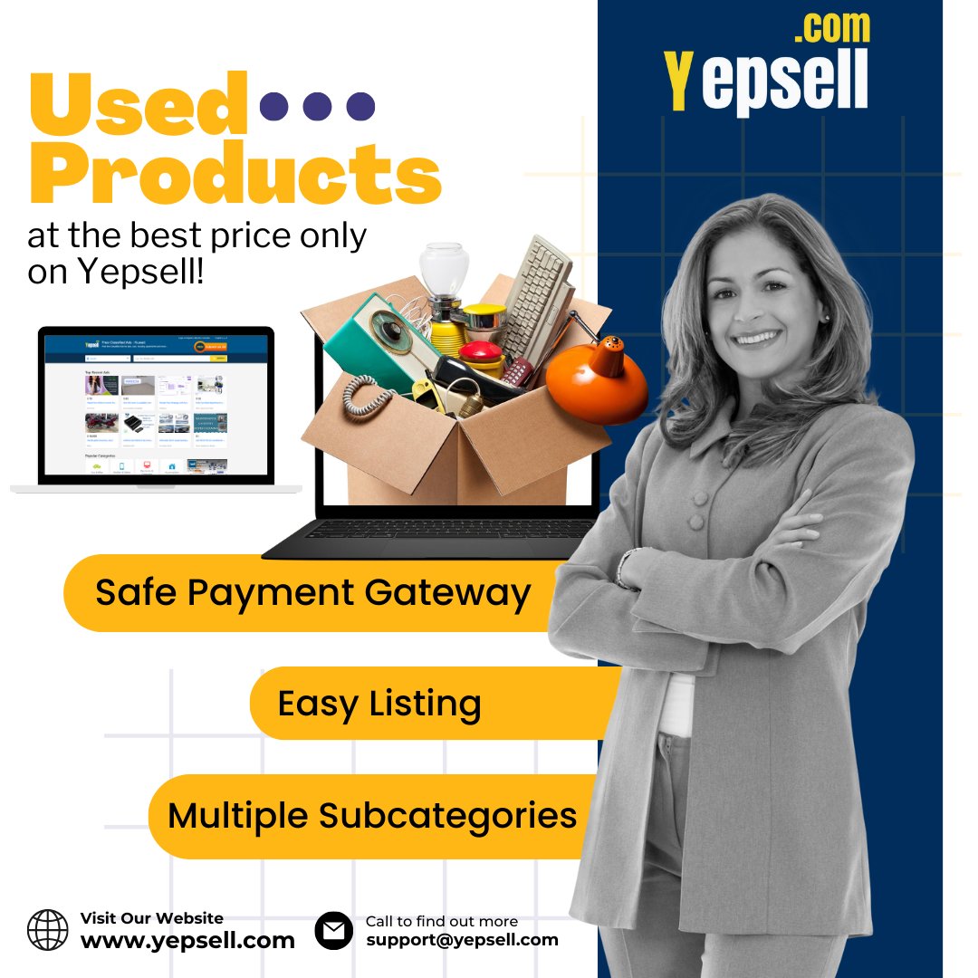 yepsellgroup's tweet photo. Selling used items has become effortless in #Kuwait while you sell it on YepSell.
It is one of the best-classified platforms in Kuwait where you can sell all your used products at the best price.
Try out #Yepsell Now!
π https://t.co/0IagXVi1jW
βοΈ support@yepsell.com https://t.co/q5RjbdhsXU
