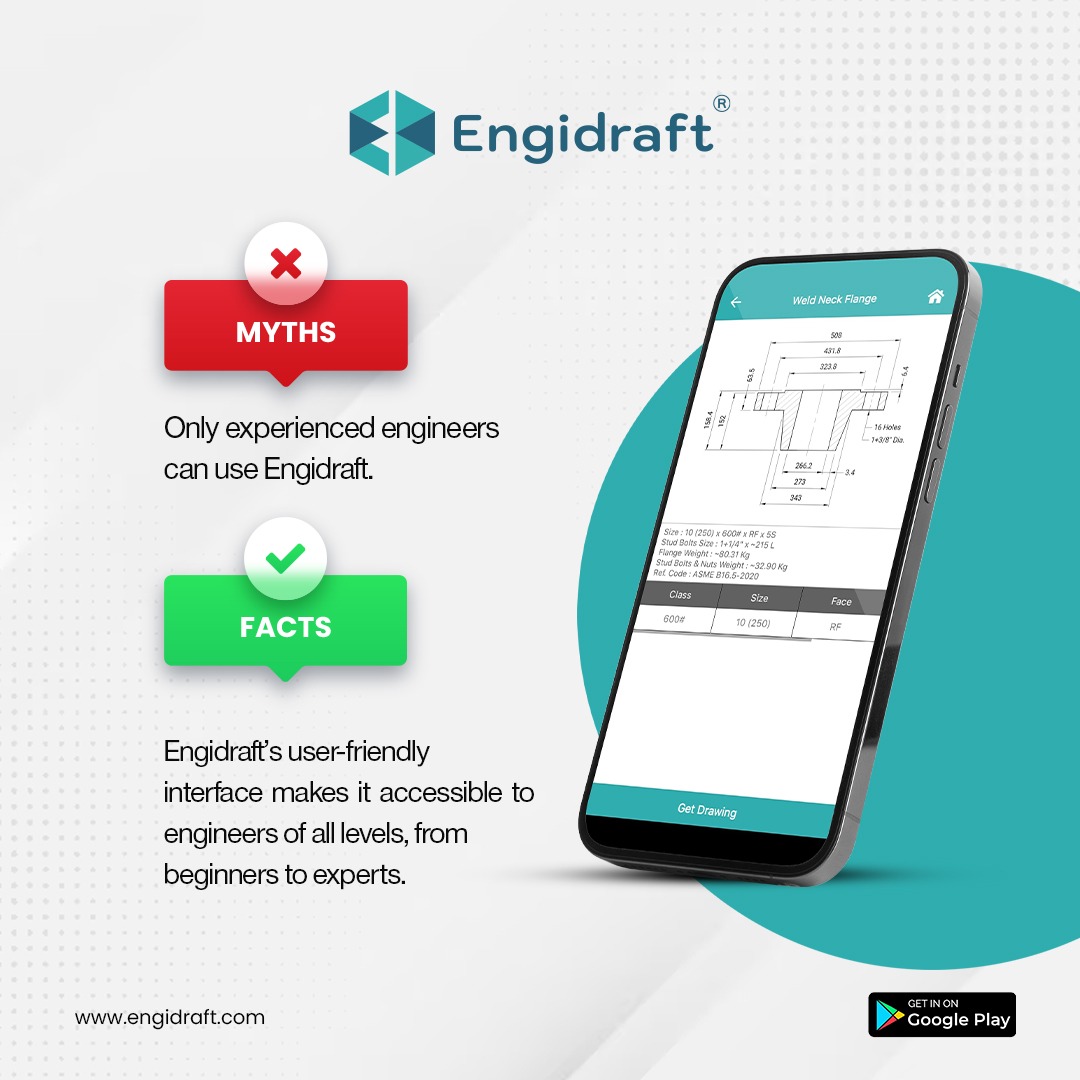 EngidraftApp's tweet photo. Engineering myths shattered: #Engidraft is designed for all engineers, from rookies to pros. 

Start your precision journey today! 🚀✨ 

#Salren #SalrenEngitech #engineer #myth 
#engineering #engineeringdrawing #Mondayvibes
#engineeringapp #drawingapp #engineeringdesign https://t.co/4dQxom0Qud