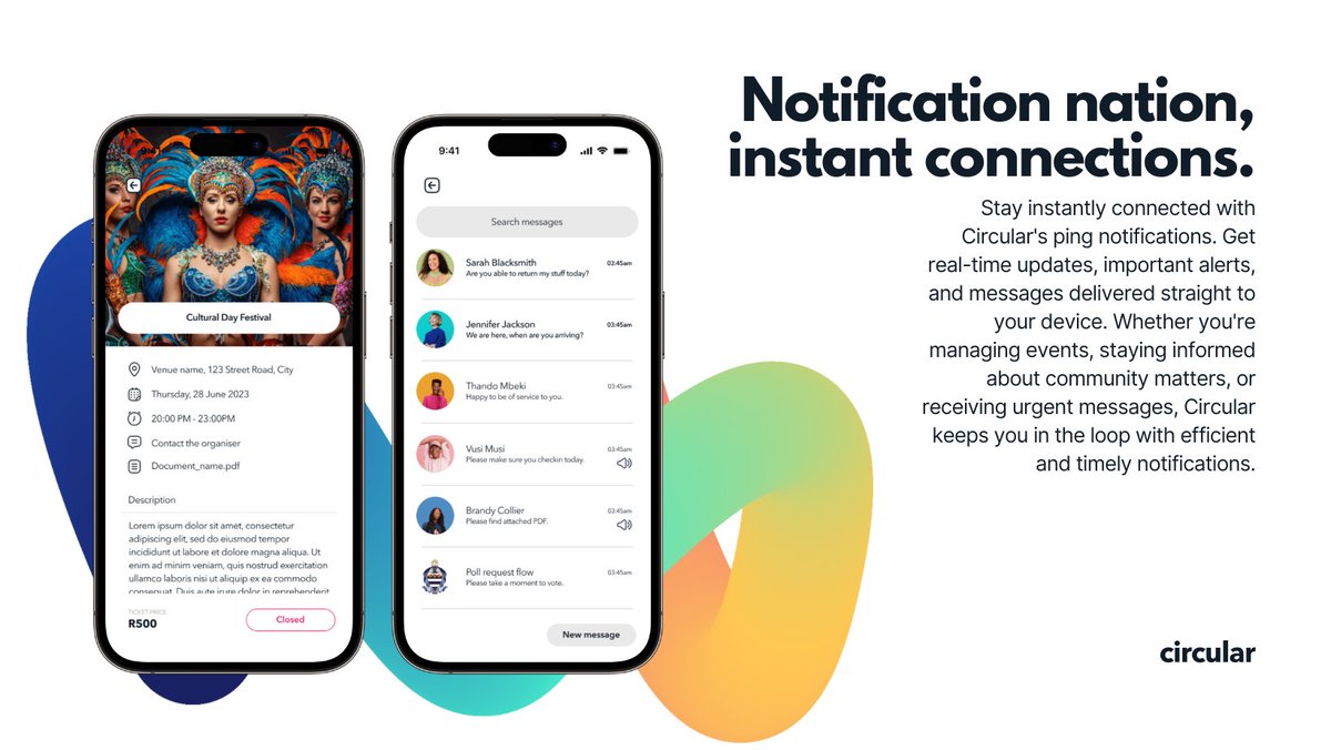 circular_app_'s tweet image. Stay in the loop and never miss important updates with Circular&apos;s Notification feature. Real-time alerts and community news, all in one place. Streamlined communication at your fingertips! 📢 #CircularApp #CommunityNotifications