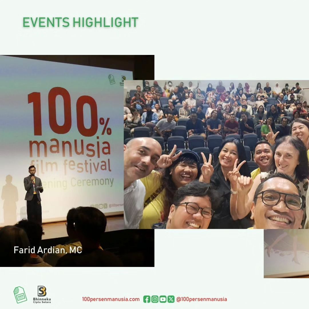 100prsenmanusia's tweet photo. EVENTS HIGHLIGHT: Opening Ceremony #100PMFF2023 🥳🎬🫶🏽
Saturday, 30 Sept 2023 at @GI_Indonesien https://t.co/2Qbl5saVYN