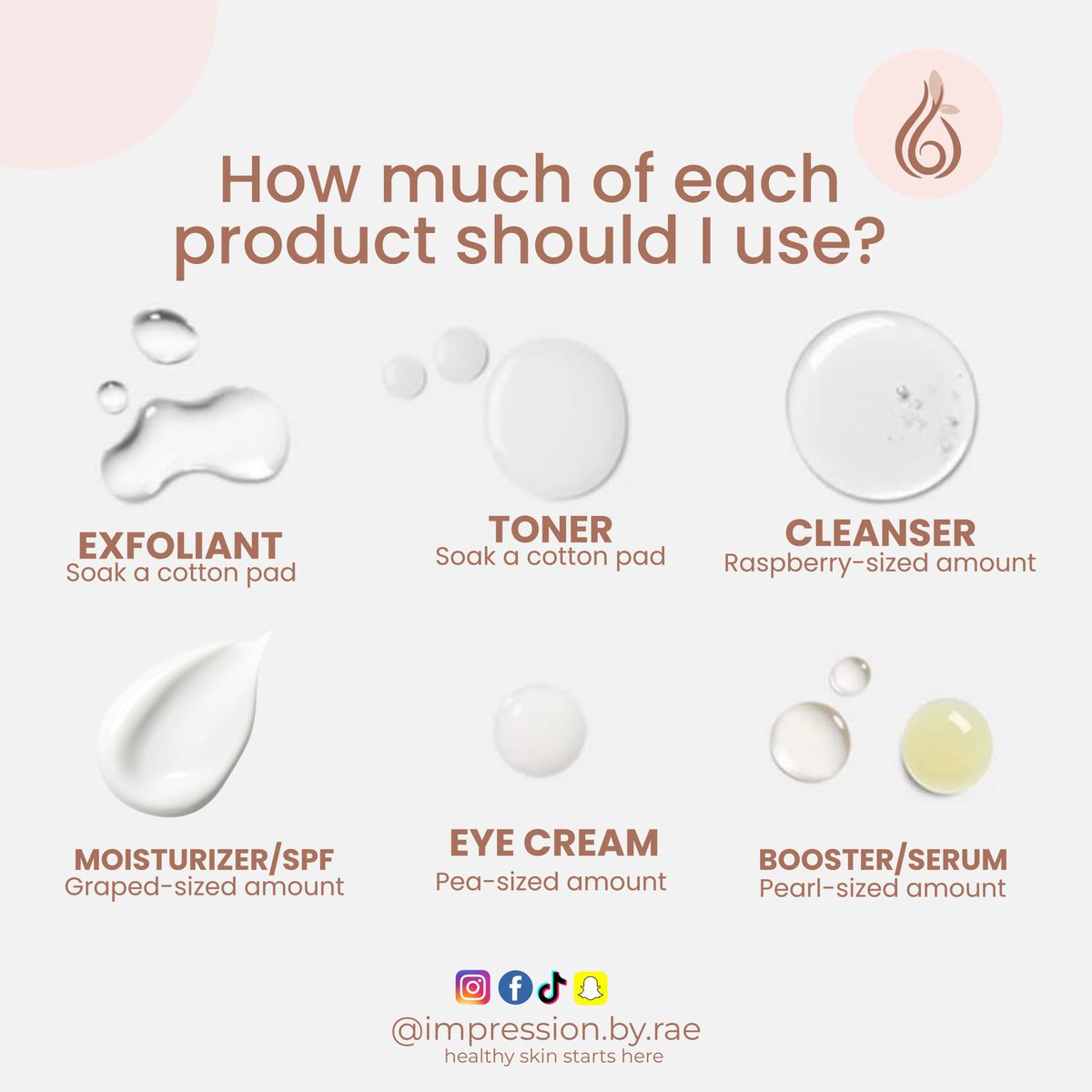 IfeanyiRachel's tweet photo. Ever wondered if you’re using too much or too little amount of products?

Here’s a guide on the right quantity of products needed  to take care of your skin…

#skincaretips #mondaytips #newweek https://t.co/OKjaGTltRe