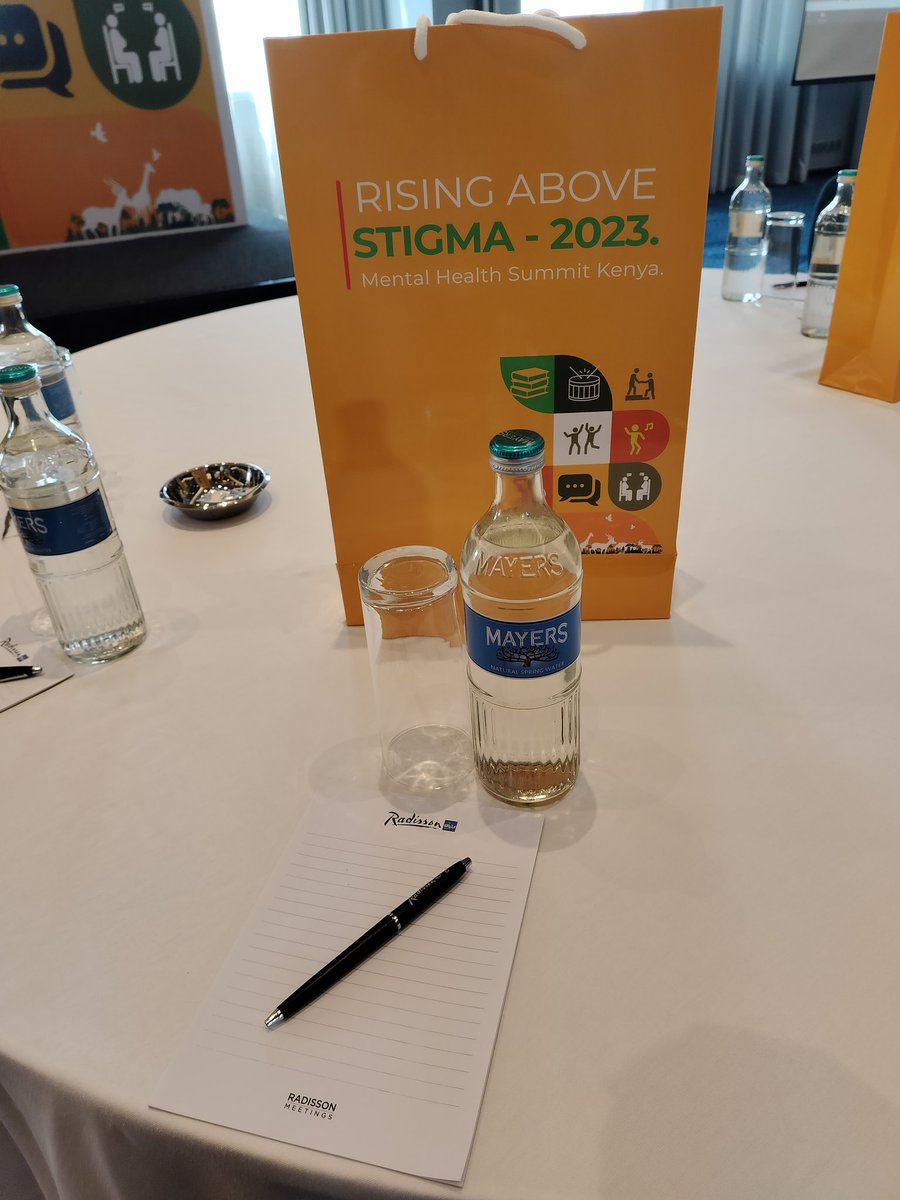 Brought my little friend along for the #RisingAboveStigma Mental Health Summit KE. Excited for the next two days as we talk about the initiatives brought about to tackle mental health stigma & discrimination, and promote mental wellness. If you're around, let's connect 😊