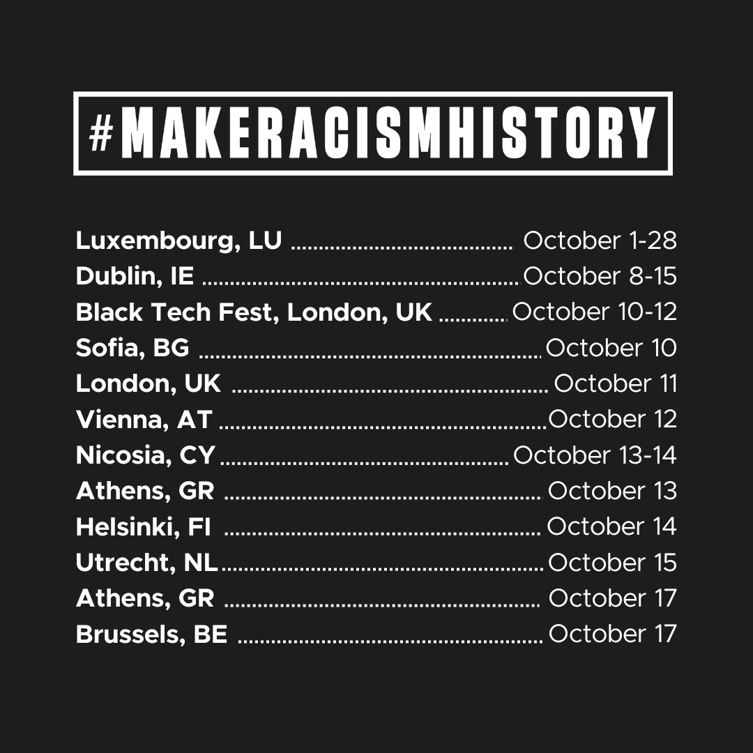 📢 Calling All Anti-Racist Activists and Racialised Communities: The #MRH23 is here!  
 
ENAR's #MakeRacismHistory Festival is part of the network's 25th anniversary celebrations. The flagship event will collectively reflect on a world where racism is a thing of the past. ✊🏽