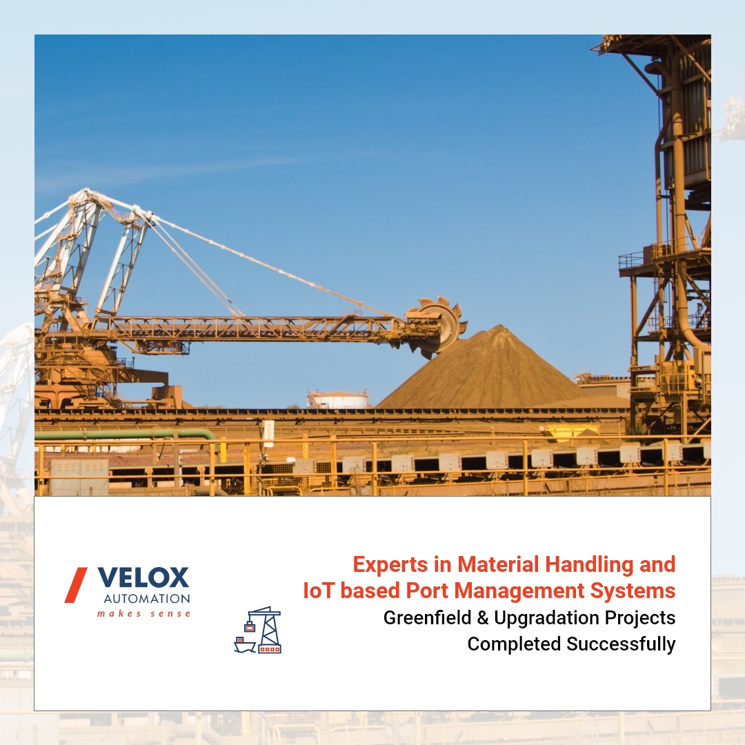VeloxAutomation's tweet image. We provide comprehensive IoT-based port management systems that can connect multiple crane systems for streamlined operations.
#MaterialHandling #IoTIntegration #AutomationProjects #CraneAutomation #PortManagement