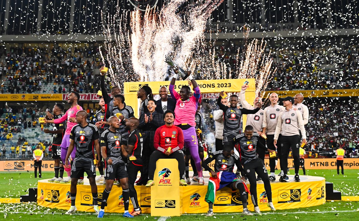 Congratulations to our boys @orlandopirates, who took home the MTN8 Cup wearing their Thebe Magugu designed Home Kits: A maze motif inspired by both their their Skull and Crossbones Logo and their long but beautiful journey to where they are today.

#UpTheBucs #OrlandoPirates