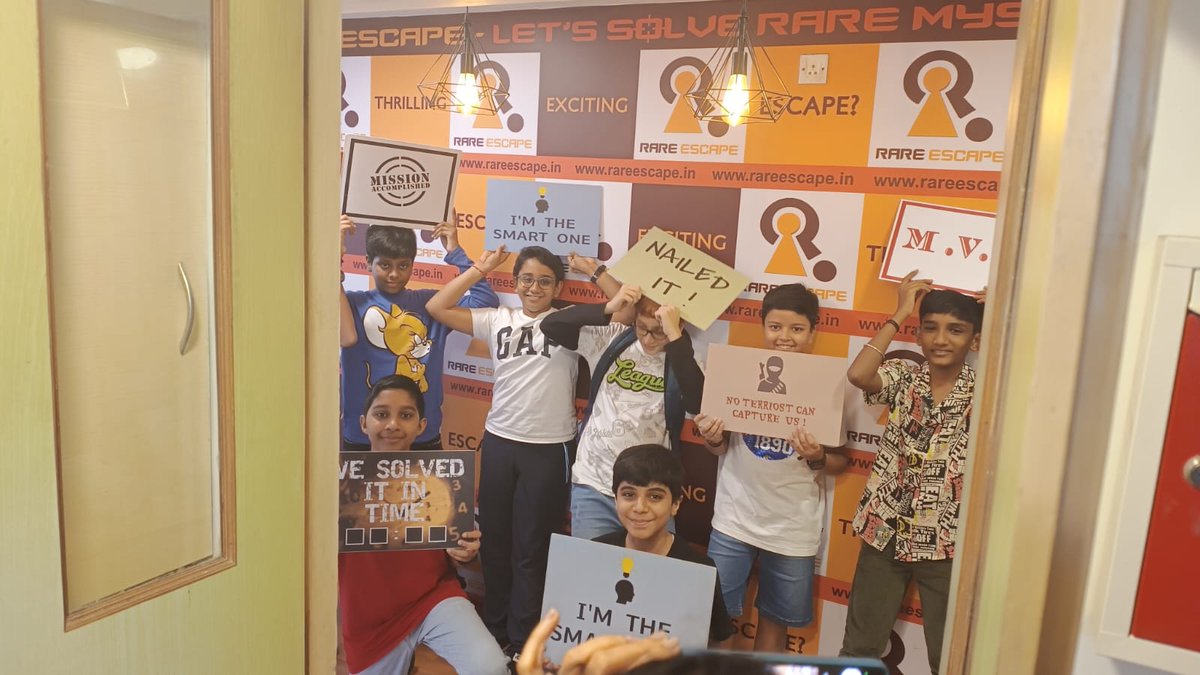 This little Champs manage to escape a terrorist as no terrorist no terrorist can capture them 
#rareescape #escaperooms #mysterybooks #terrorescape #egytapiankingchambers 
#escaperoommumbai #weeklycompetition #escapegamesnearme