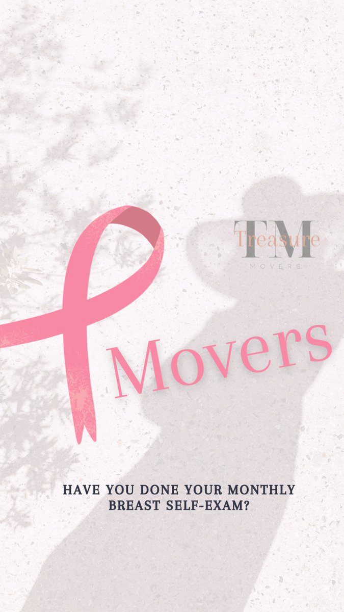 TreasureMovers's tweet photo. As we Observe  Breast Cancer Awareness Month 2023; 

Did you know that regular breast self -exams can  help detect breast cancer early? 

Breast health is a year-round commitment! 

Join the movement  #thrive365 

We #Treasure You

#movers
#breastcancer
#professionalmovers https://t.co/4egrFTK8ki