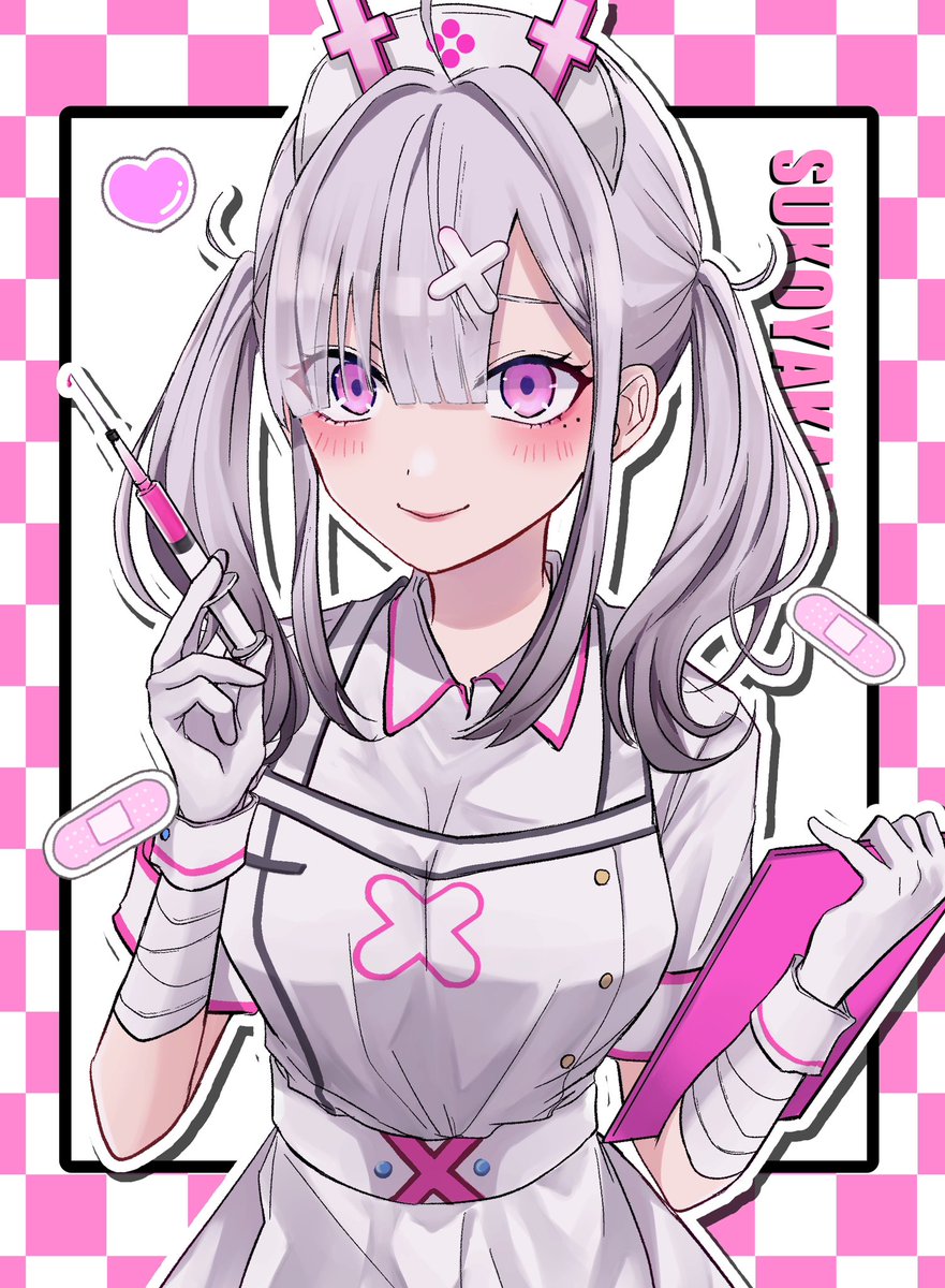 naka_no_man's tweet image. すきです…💉💘
 #いらすこや #にじさんじ #健屋花那