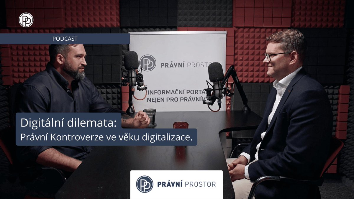 První díl podcastu Právní kontroverze je tady ‼ Se Zdeňkem Kučerou jsme v něm otevřeli diskusi nejen o klíčových otázkách digitalizace. Poslechněte si 1. díl našeho podcastu ⬇ lnkd.in/eX-8QnRW