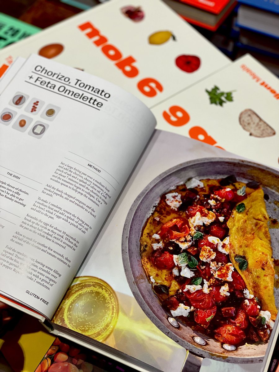 Waterstones's tweet photo. How good does this omelette look?! 😍

Using just six everyday ingredients to craft over 100 delicious recipes, @mobkitchen are back with their simplest, most accessible cookbook yet: https://t.co/7TH5diuN4E https://t.co/BRoINBQ2CO