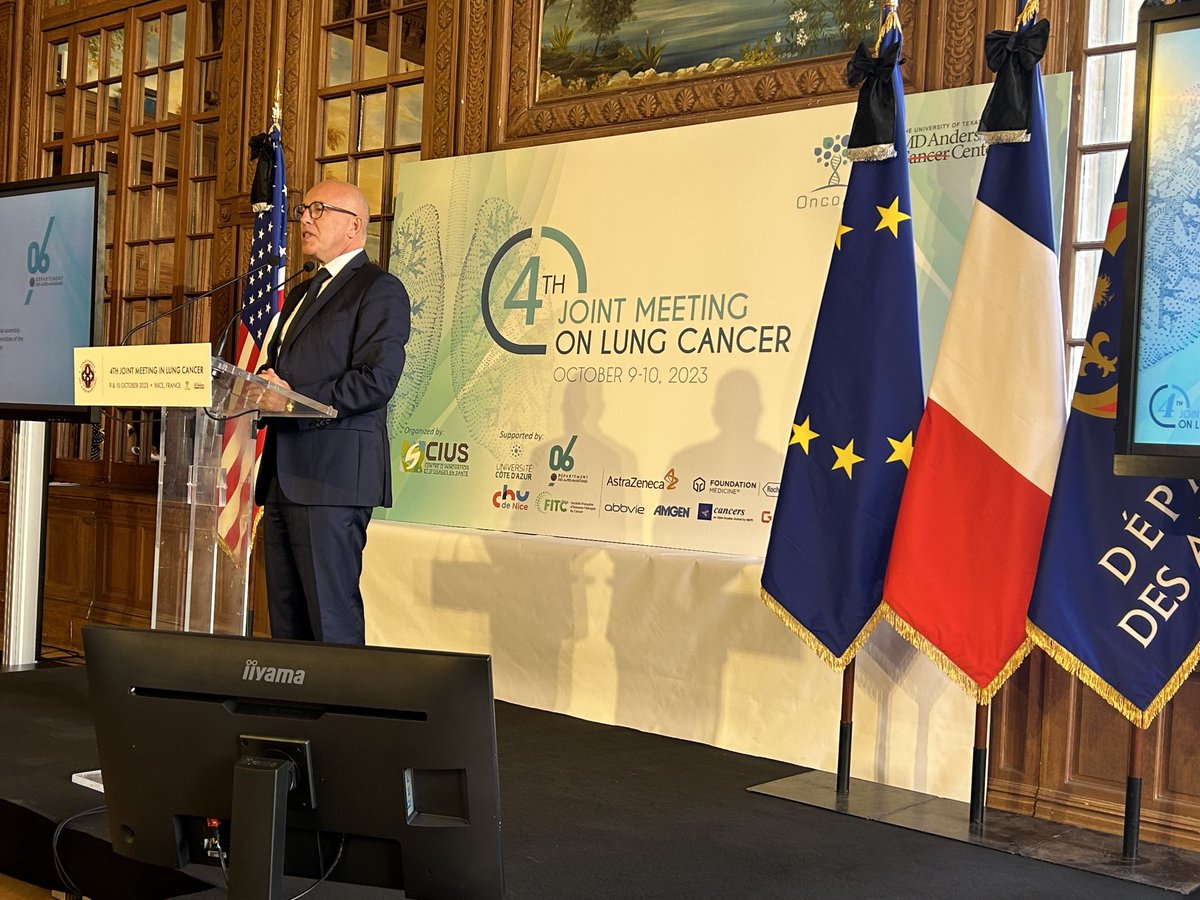 Great venue in Nice for the 4th Joint Meeting on Lung Cancer organized by Paul Hofman ⁦<a href="/md_mariusilie/">Marius.Ilié</a>⁩ John Heymach ⁦<a href="/MDAndersonNews/">MD Anderson Cancer Center</a>⁩