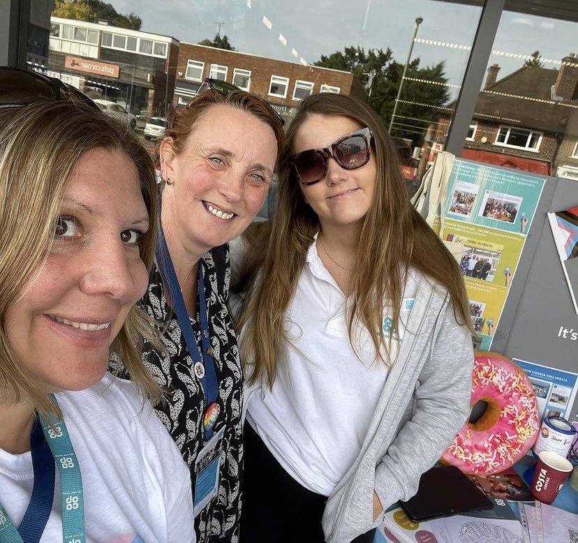 WokingCoopMP's tweet photo. Great day at the #Horsell #Coop store speaking to the community about our membership scheme covering the pillars of: fair access to food, social mobility, mental well-being, cost of living,  opportunities for young people and more!! #itswhatwedo #membersvoice https://t.co/Q6l9yA6v3r