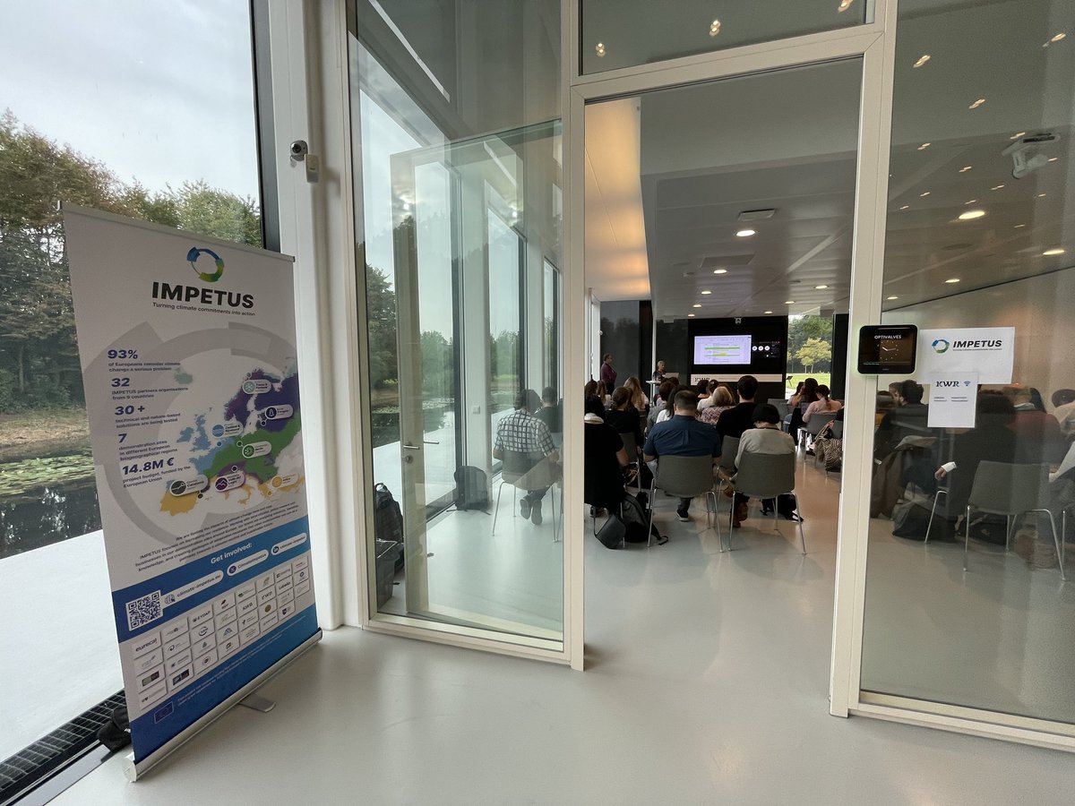 Climate Impetus (@climateimpetus) on Twitter photo We are here at <a href="/KWR_Water/">KWR Water Research Institute</a> in Utrecht 🇳🇱 for the 3rd <a href="/ClimateImpetus/">Climate Impetus</a> General Assembly!
Looking forward to hearing the latest work from our partners working on 30+ #climate adaptation solutions across 7 demosites in #EU!
Find out more at: climate-impetus.eu
#eugreendeal We are here at <a href="/KWR_Water/">KWR Water Research Institute</a> in Utrecht 🇳🇱 for the 3rd <a href="/ClimateImpetus/">Climate Impetus</a> General Assembly!
Looking forward to hearing the latest work from our partners working on 30+ #climate adaptation solutions across 7 demosites in #EU!
Find out more at: climate-impetus.eu
#eugreendeal