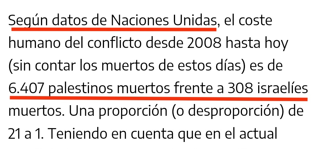 @Nomeofendes <a href="/AntonioMaestre/">AntonioMaestre</a> Matar civiles en un concierto o matarlos con misiles sobre zonas residenciales en Gaza, es igual de asqueroso, repugnante y condenable, lo q no puede ser es valorar los muertos de forma diferente, sin contar los últimos días

Desde 2008 6.407 palestinos muertos, 308 israelíes..⬇️