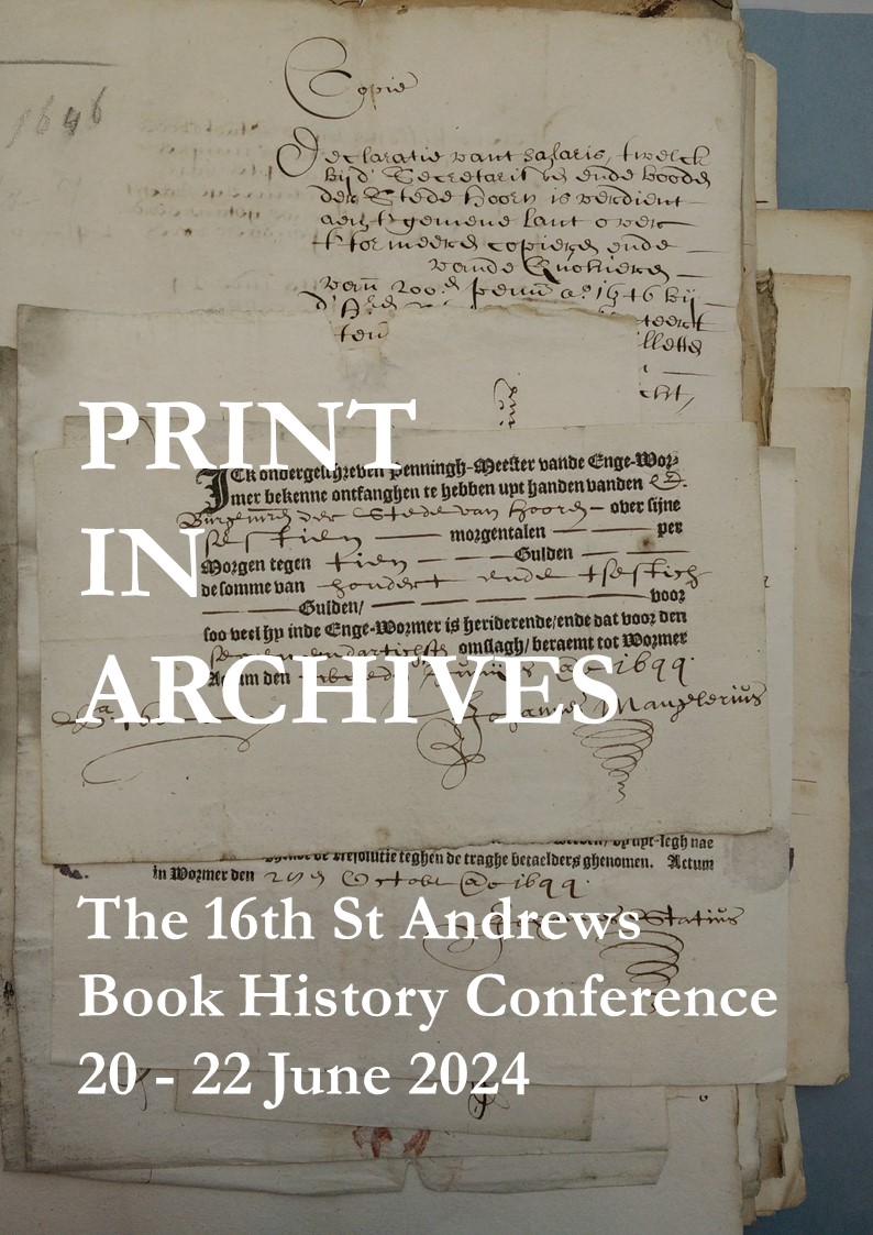 The deadline for proposals for our PRINT IN ARCHIVES conference, 20-22 June 2024, is in two months' time. We're looking forward to your submissions! Read the call for papers here: ustc.ac.uk/conference @APettegree @BasilBowdler @universalstc