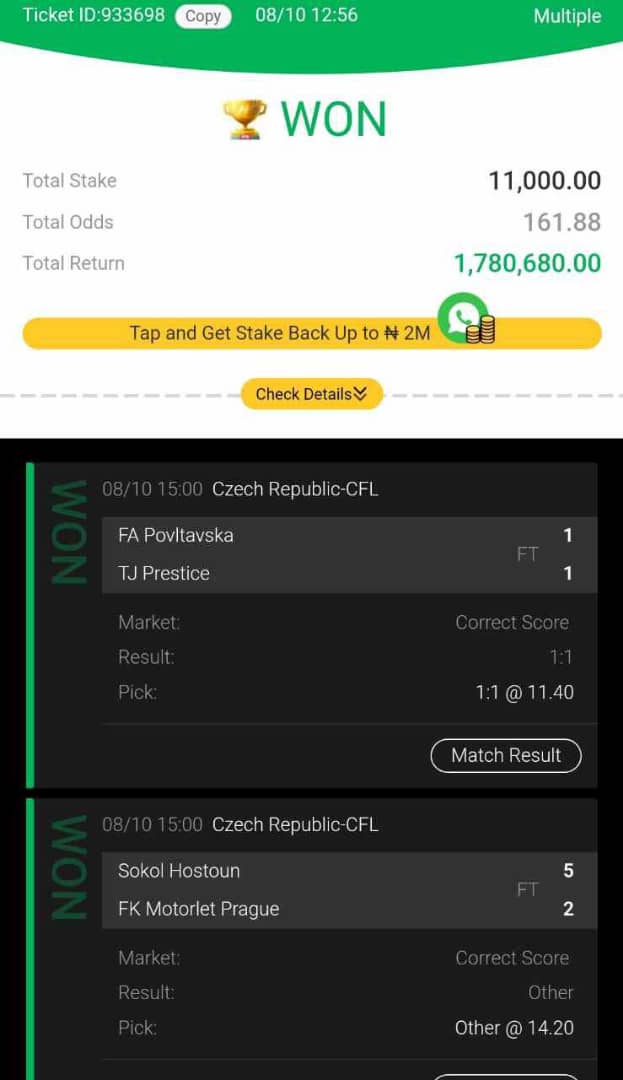 HenryOk7724's tweet photo. Sir you have really changed my life for good you have done alot in my life since when have been buying your games have never loose.thank you for this opportunity @williamsodds_1 https://t.co/e2rQ05QQIV