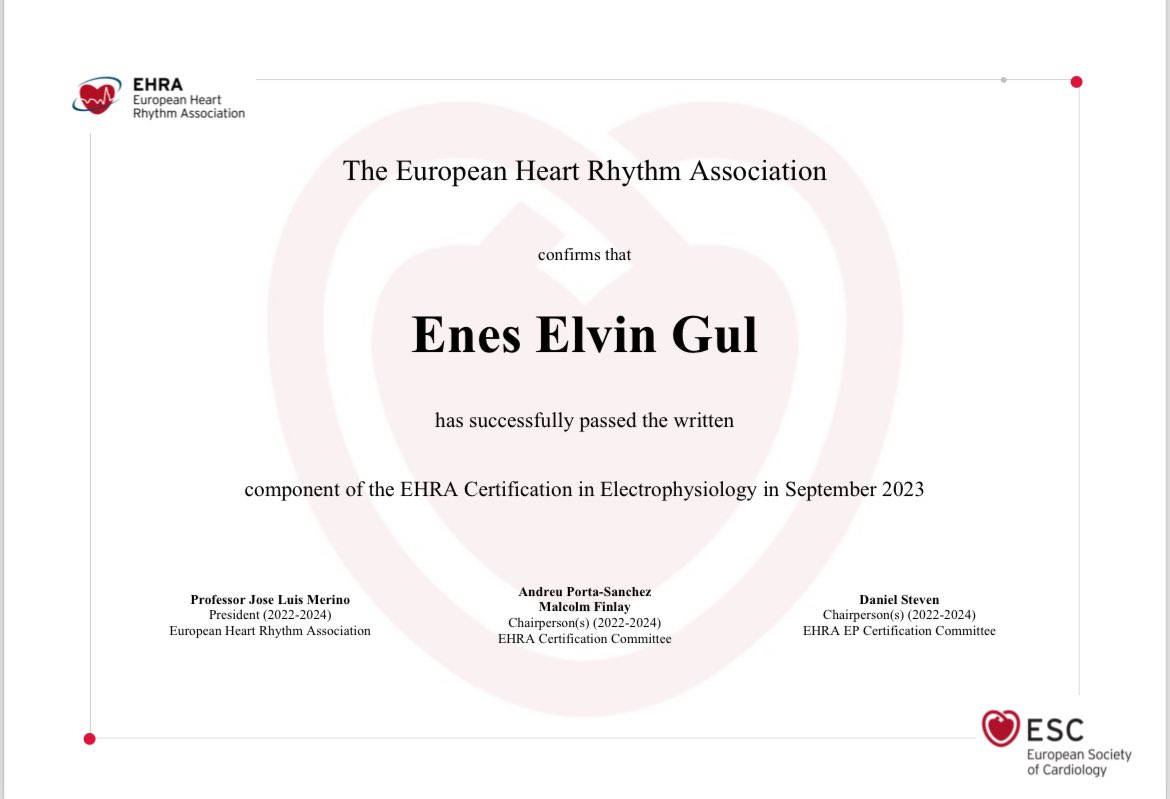 Enes Elvin Gul, MD, FESC, FEHRA tweet media