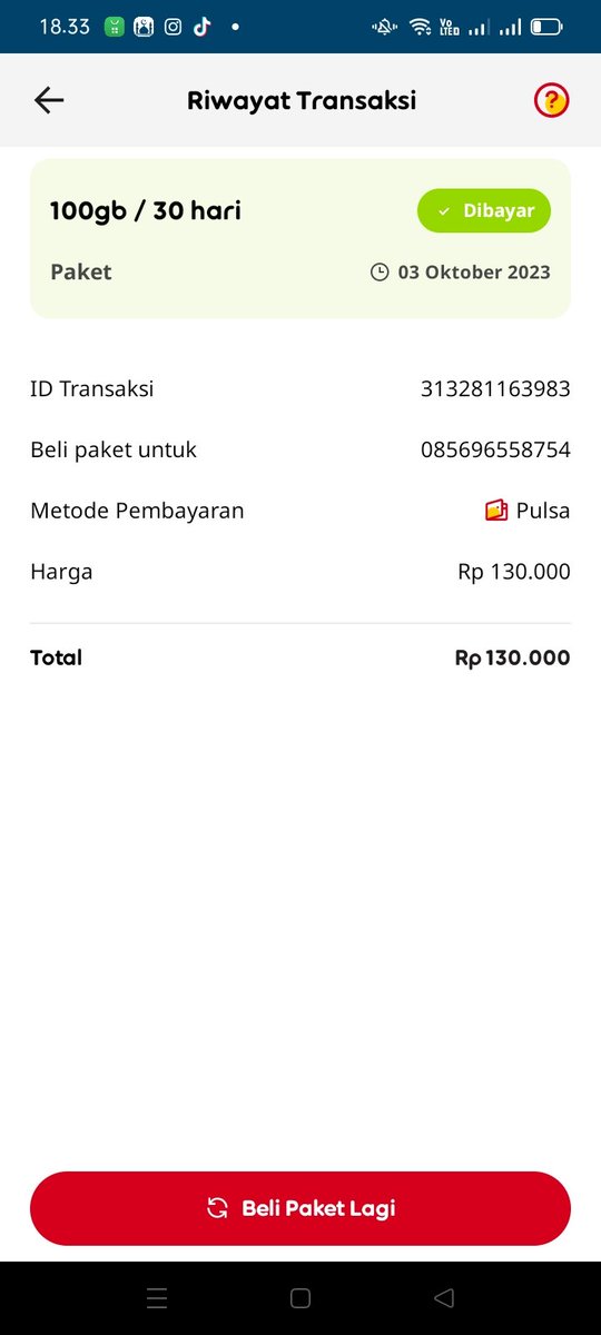 juniorght7's tweet photo. Kacau nih im3, beli paket 100 Giga hanya 3 hari lenyap seketika 100 giga nya. @IndosatCare @indosatim3 https://t.co/73D8mtwzfv