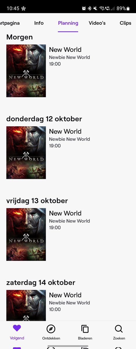 Melvonium's tweet photo. Planning ver deze week
New world
New world
New world
En nog wat meer New World 🤷‍♂️ https://t.co/3Efi9MLpru