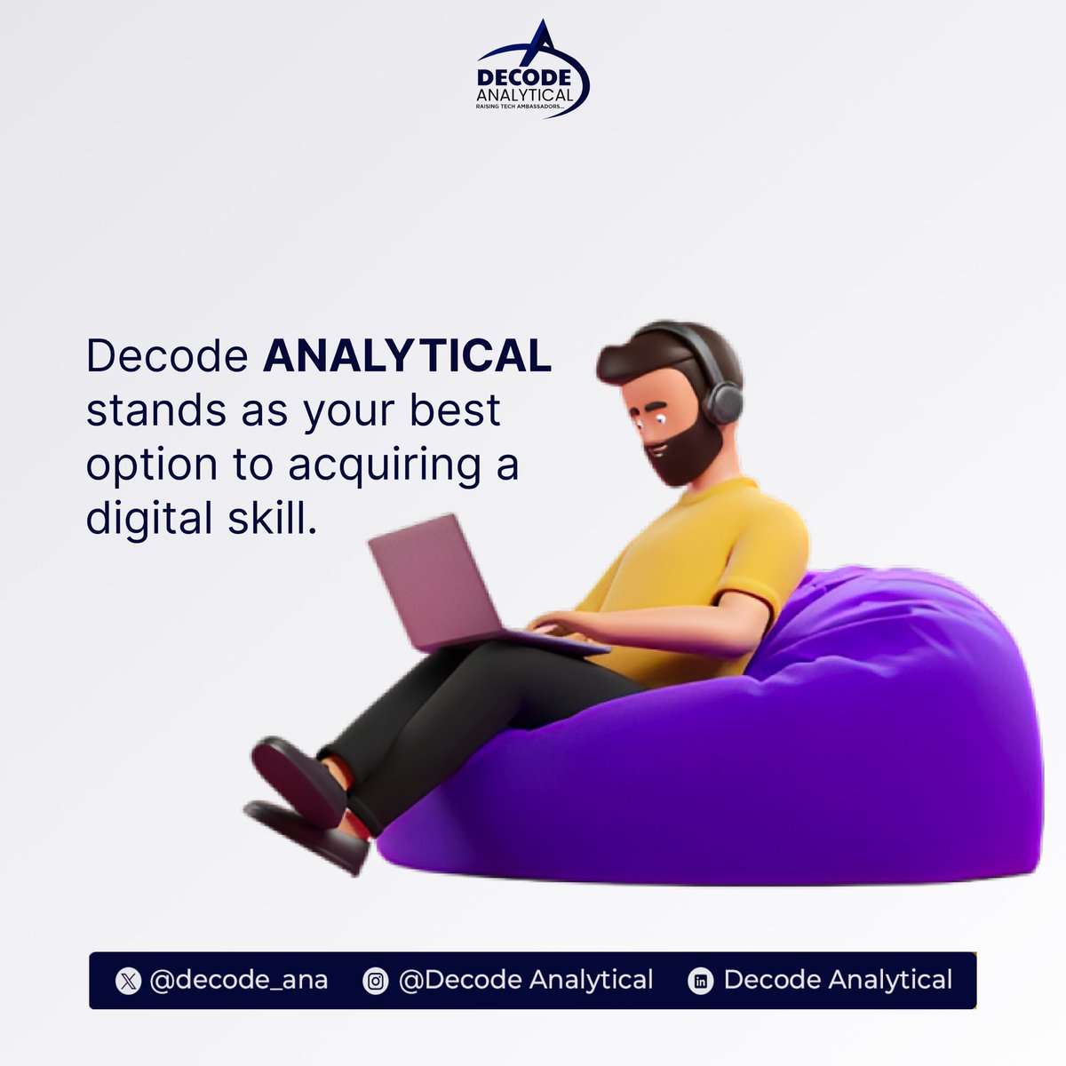 Decode_ana's tweet image. Tech is evolving and holds a promise of endless innovation where machines and humans collaborate to shape a complete digital world. 
Which skill are you acquiring to add and be part of this transformation?

#Decodeanalytical #techcommunity