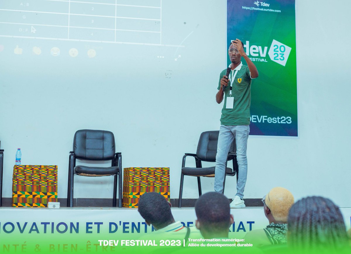 tdevorg's tweet photo. #Throwback sur le #TDEVFestival2023 !
Retour de la détente avec le keynote "BEYOND INNOVATION" de Jean Noel N'guessan, où il nous a parlé de l'amélioration continue dans la co-construction de solutions informatiques durables.
#TDEVFest23 #Tdev #TechEvent https://t.co/a5zy0c2gtW