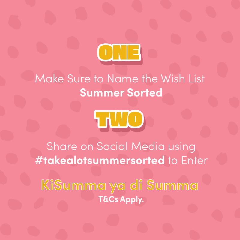 TAKEALOT's tweet photo. Summer is finally here and we're celebrating with an awesome giveaway! 🌞

You could win the summer wishlist of your dreams, up to the value of R10,000! We'll be announcing a new winner every day until Friday, 13 October 2023. 

T&amp;Cs apply. 

#takealotsummersorted #summayadisumma