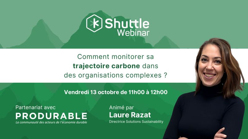 PRODURABLE's tweet photo. @kShuttle_ organise en partenariat avec @PRODURABLE  un webinar exclusif sur le bilan carbone ! 🌱

🗓️Rendez-vous ce vendredi 13 octobre de 11h00 à 12h00

👉Pour vous inscrire : https://t.co/ZlDvOoxobT https://t.co/341LgjWWeE